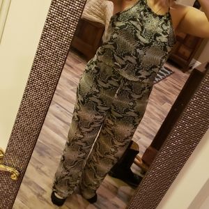 Snake print  jumpsuit